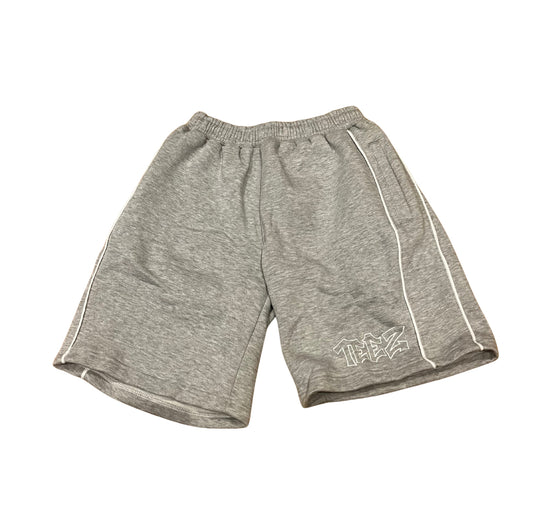 Grey piped shorts